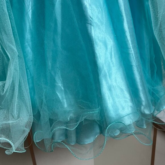 Hanna S Pre- Owned Aqua Mini Party Dress size 8 - Picture 8 of 13